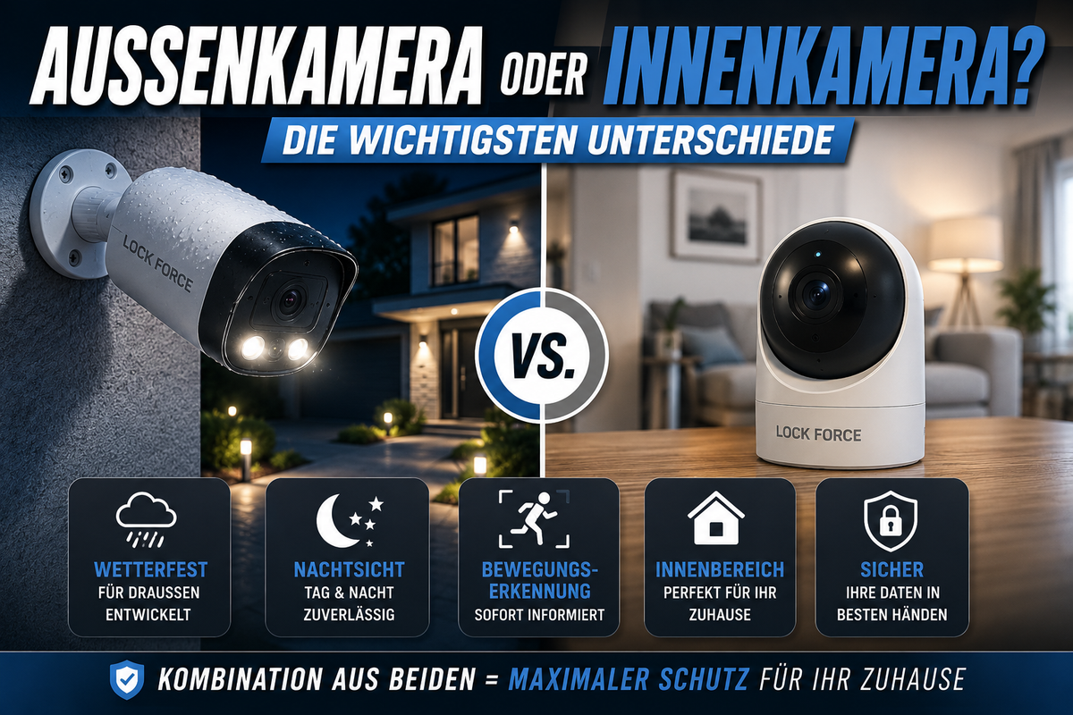 Sicherheitskamera außen oder innen – Welche Kamera passt zu Ihrem Zuhause?