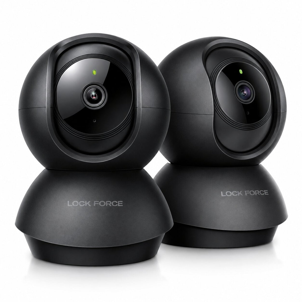 Lock force Innenkameras auf weißem hintergrund
