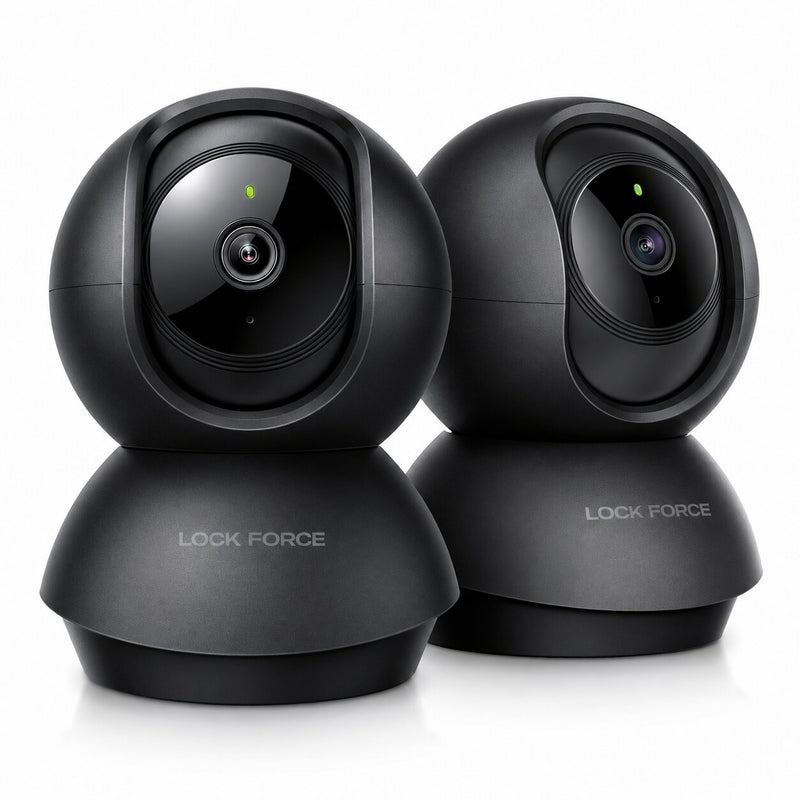 Lock force Innenkameras auf weißem hintergrund