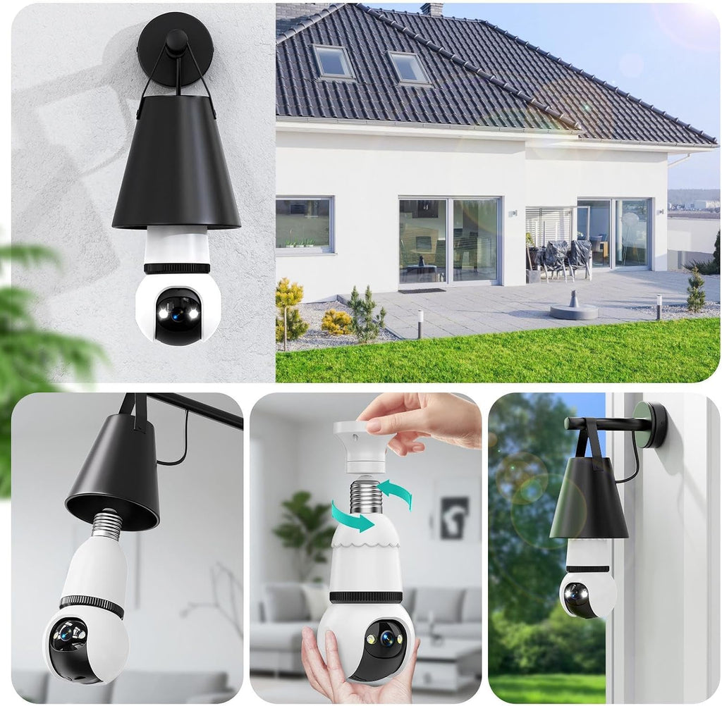 Smarte Überwachungskamera mit Farbnachtsicht, Bewegungsalarm & lokaler Speicherung