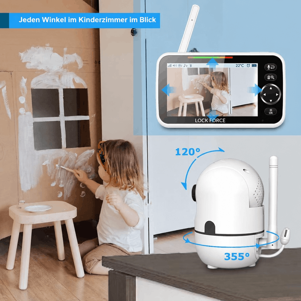 Babyphone mit 5-Zoll-Display & Kamera