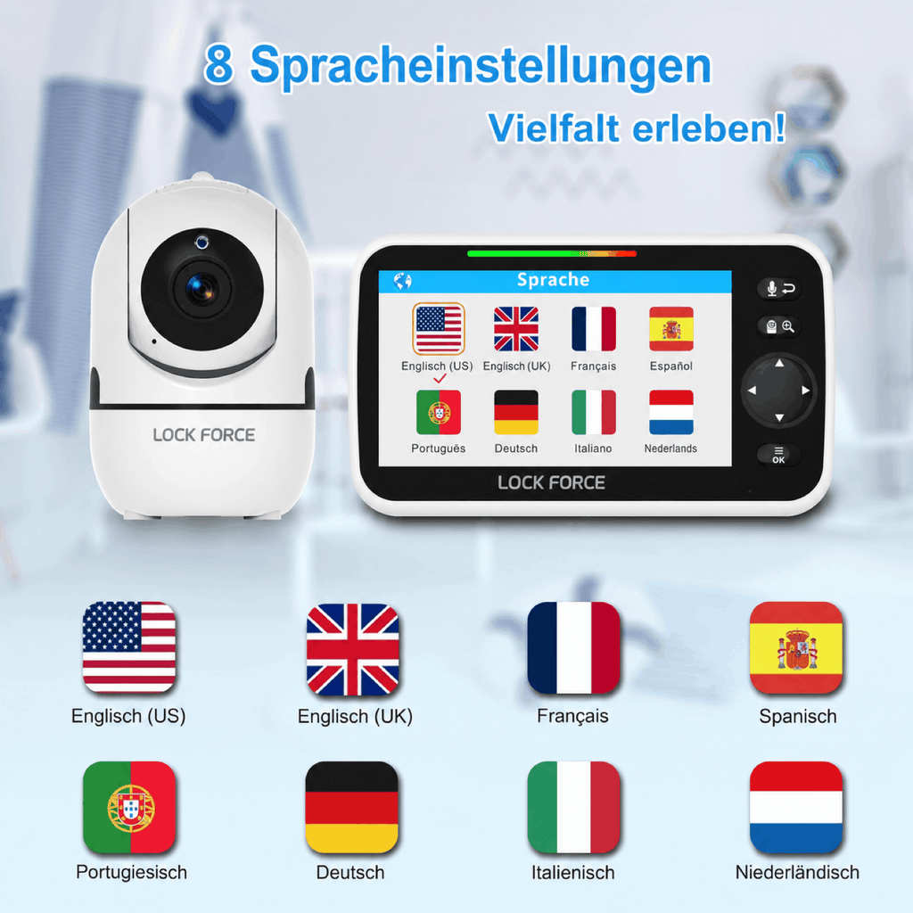 Babyphone mit 5-Zoll-Display & Kamera