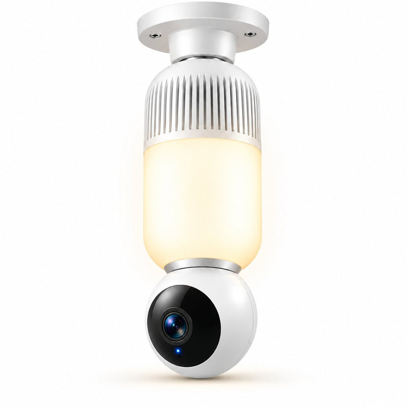 3MP Lampenkamera mit 360° & Farbnachtsicht