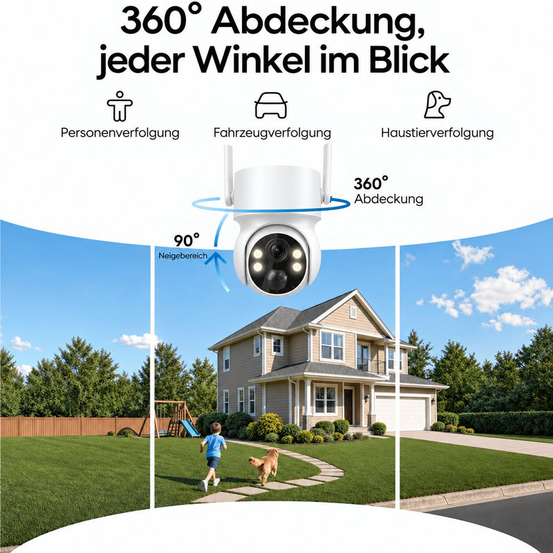 Solarkamera mit KI-Erkennung & Nachtsicht