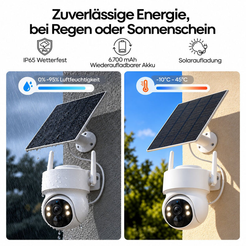 Solarkamera mit KI-Erkennung & Nachtsicht