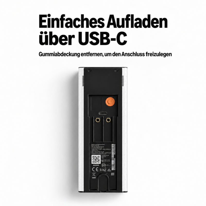 Akku-Video-Türklingel mit Livebild & Gegensprechen