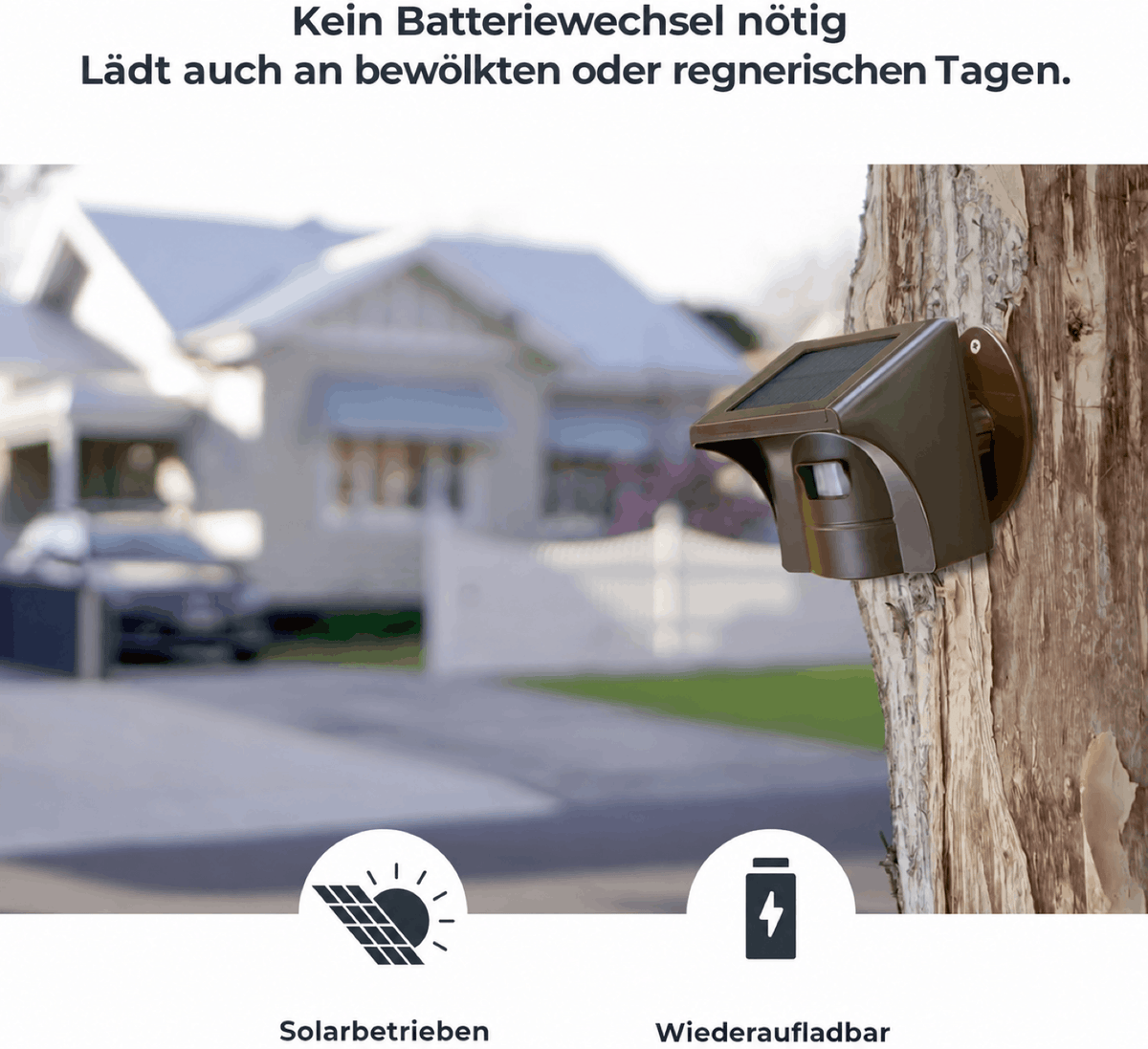 Solar Einfahrtsalarm mit Bewegungssensor