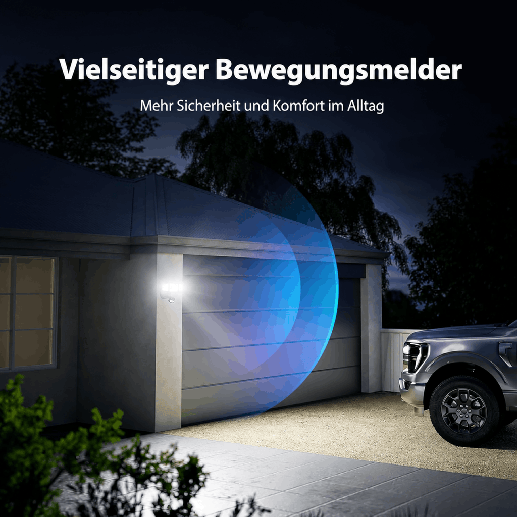 LED Außenstrahler 75W mit Bewegungssensor