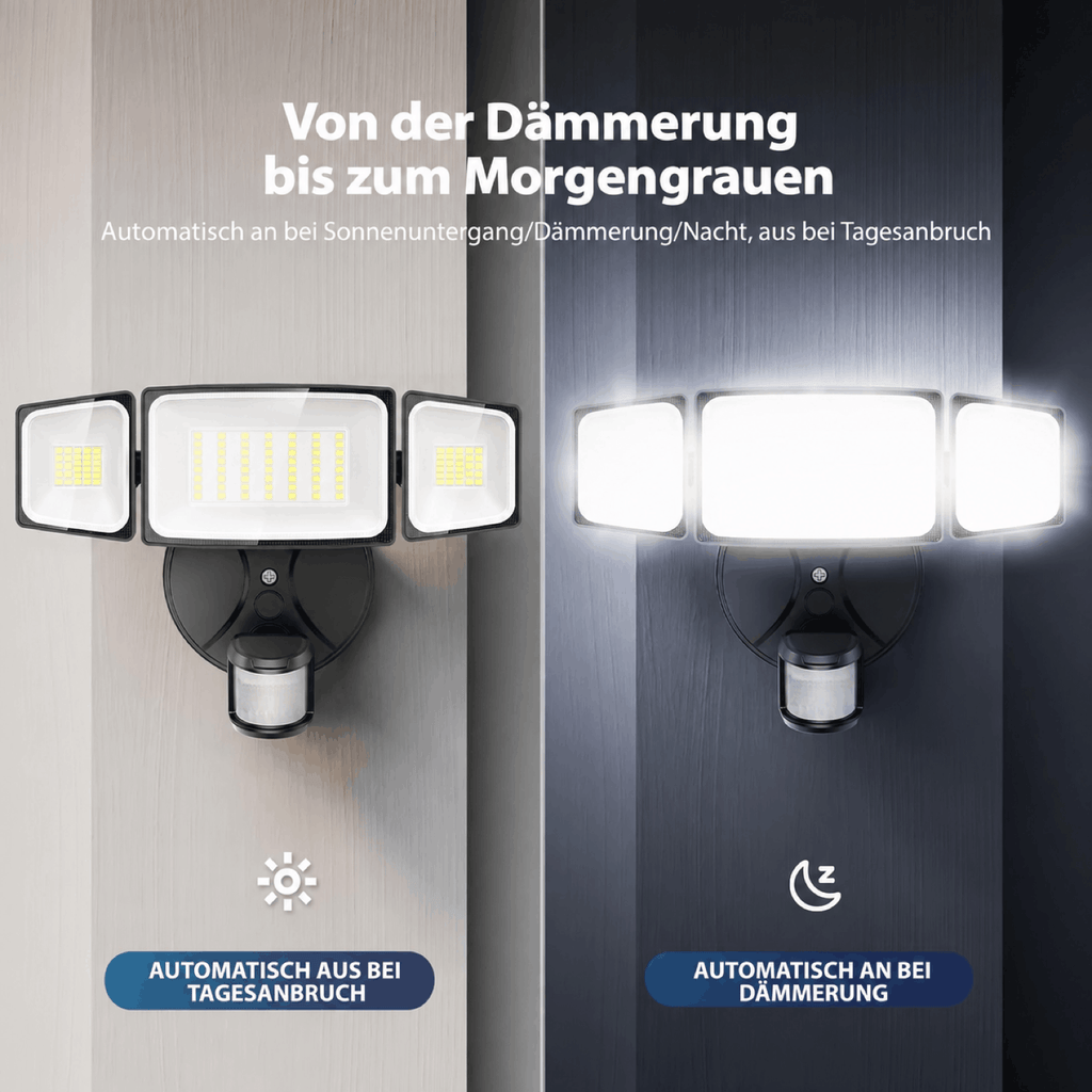 LED Außenstrahler 75W mit Bewegungssensor