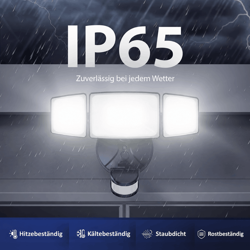 LED Außenstrahler 75W mit Bewegungssensor