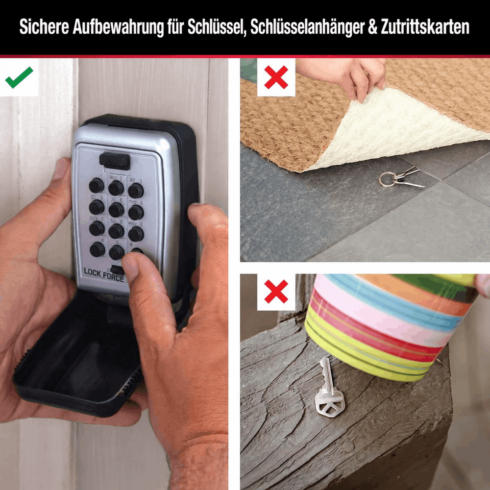 Schlüsselbox mit Drucktasten-Zahlencode - K500