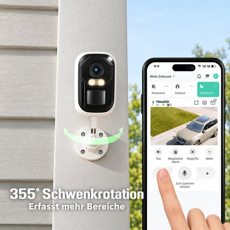 4MP WLAN-Kamera mit WiFi 6 & Farbnachtsicht