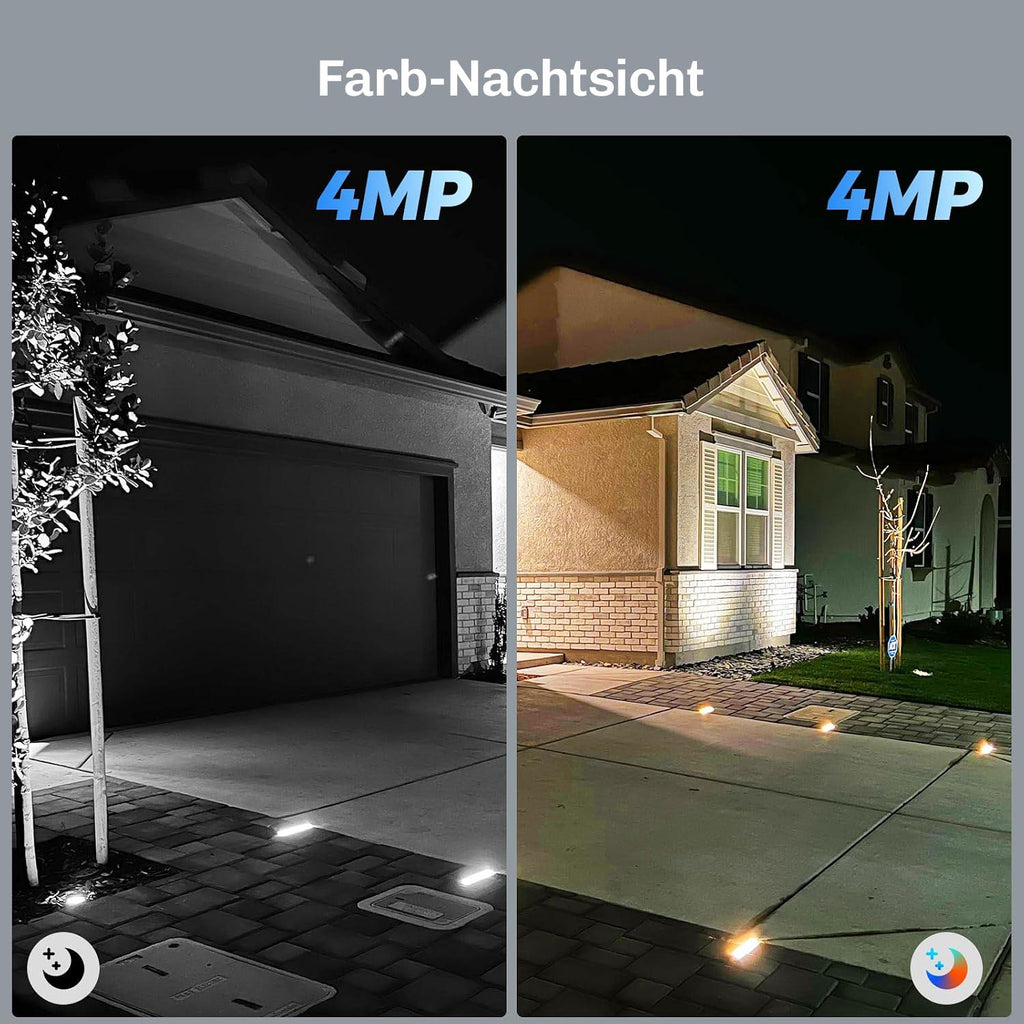 Lock Force Solarkamera an Hauswand, 2 Stunden Sonnenlicht liefern Energie für 365 Tage