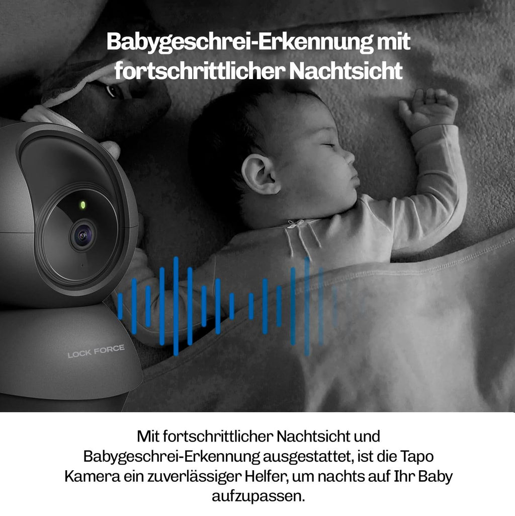 Lock Force Kamera Zwei-Wege-Audio, Kommunikation mit Hund über Lautsprecher