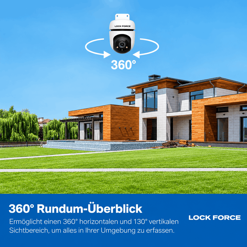 2MP WLAN-Kamera mit 360° & Farbnachtsicht