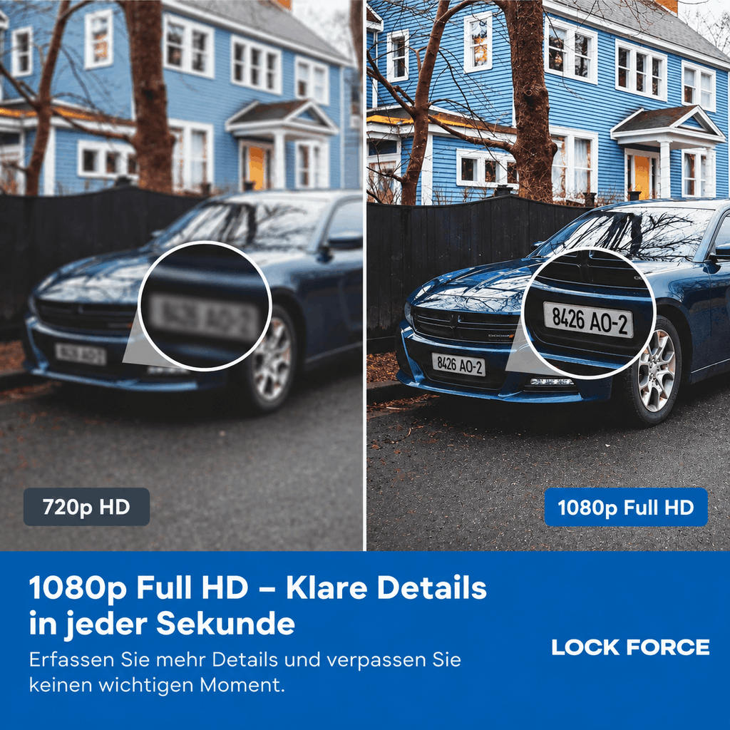 1080p WLAN PTZ Überwachungskamera 360°