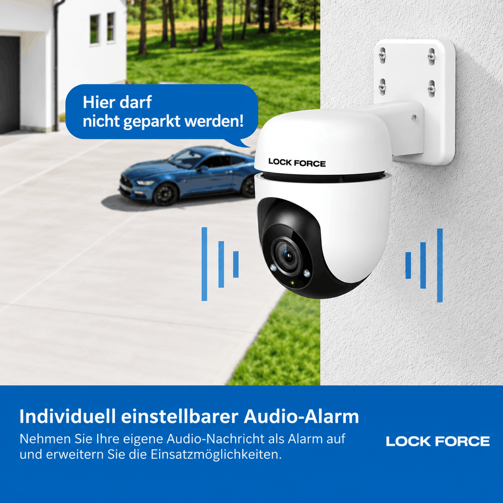 1080p WLAN PTZ Überwachungskamera 360°