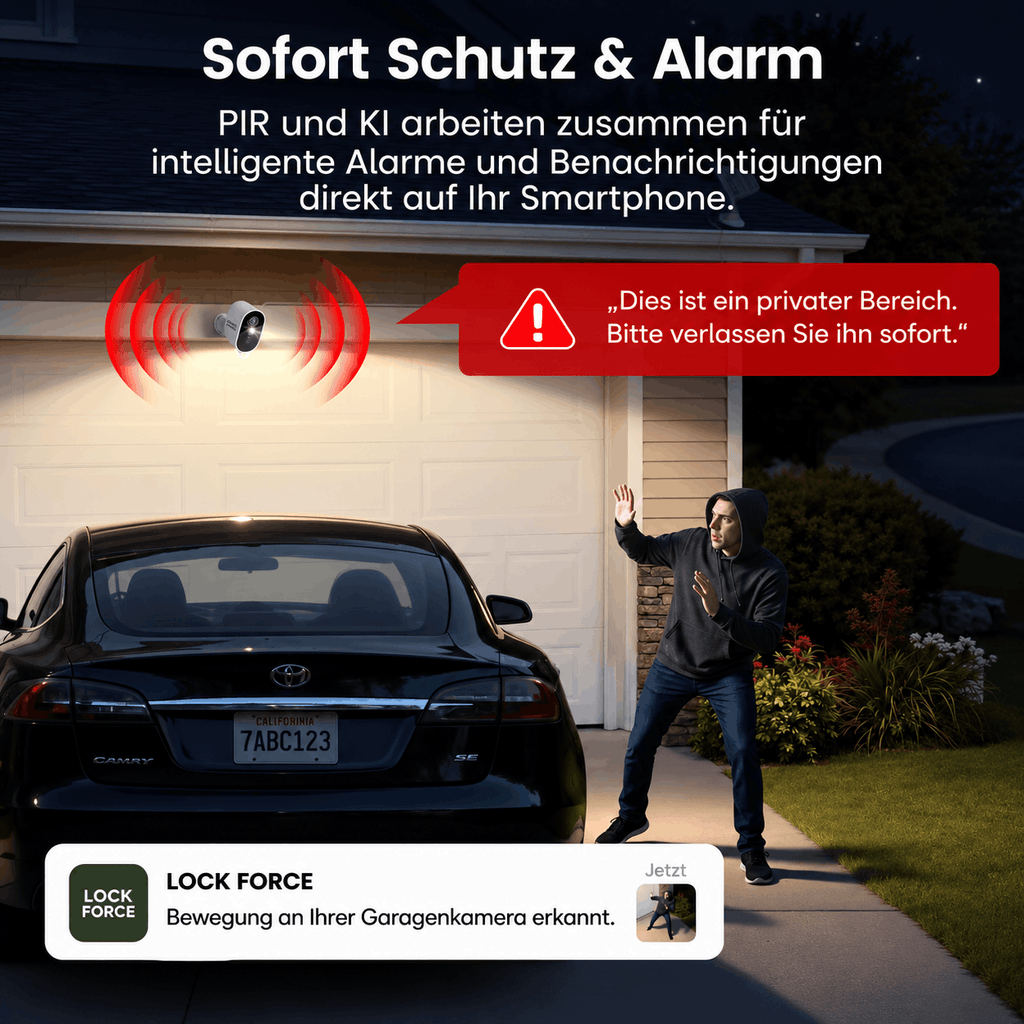 2K Solar Sicherheitskamera System, 2er-Set