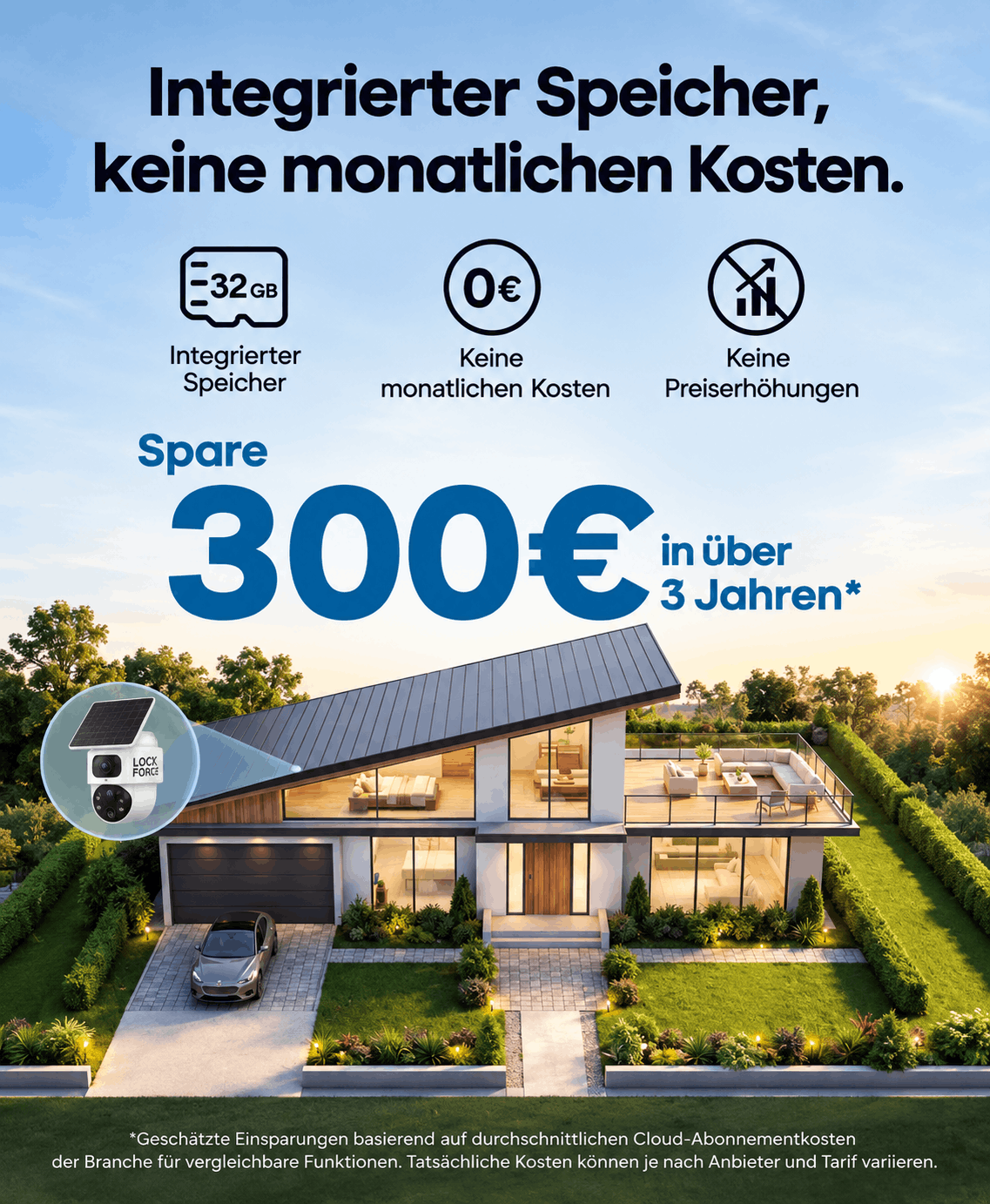 4K Solar PTZ Sicherheitskamera