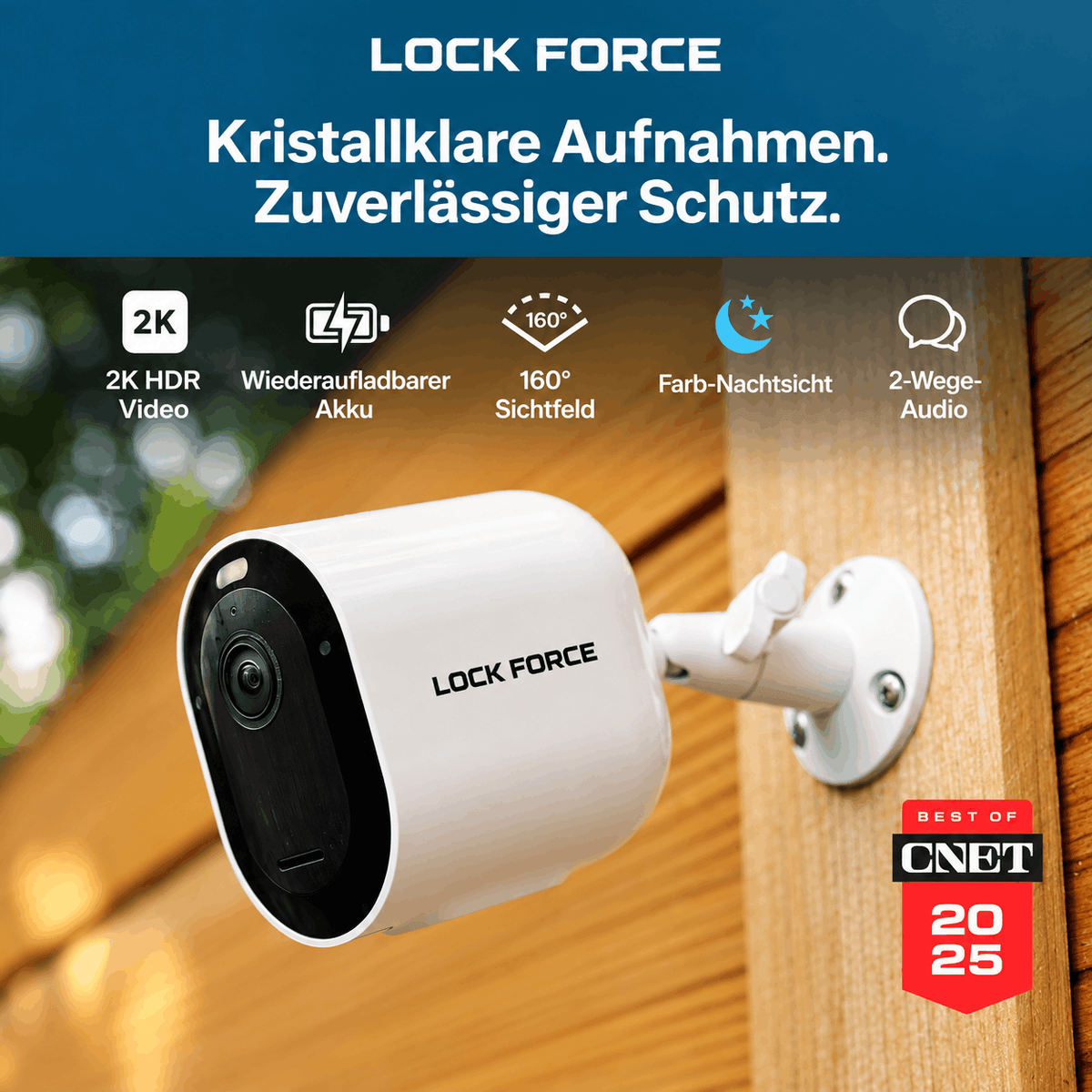 2K HDR Überwachungskamera Outdoor