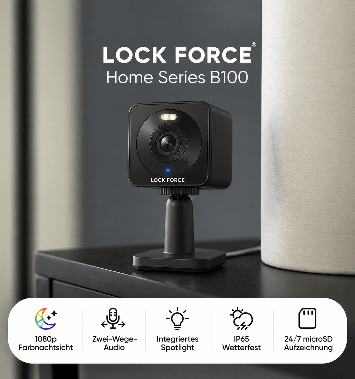 1080p WLAN Sicherheitskamera