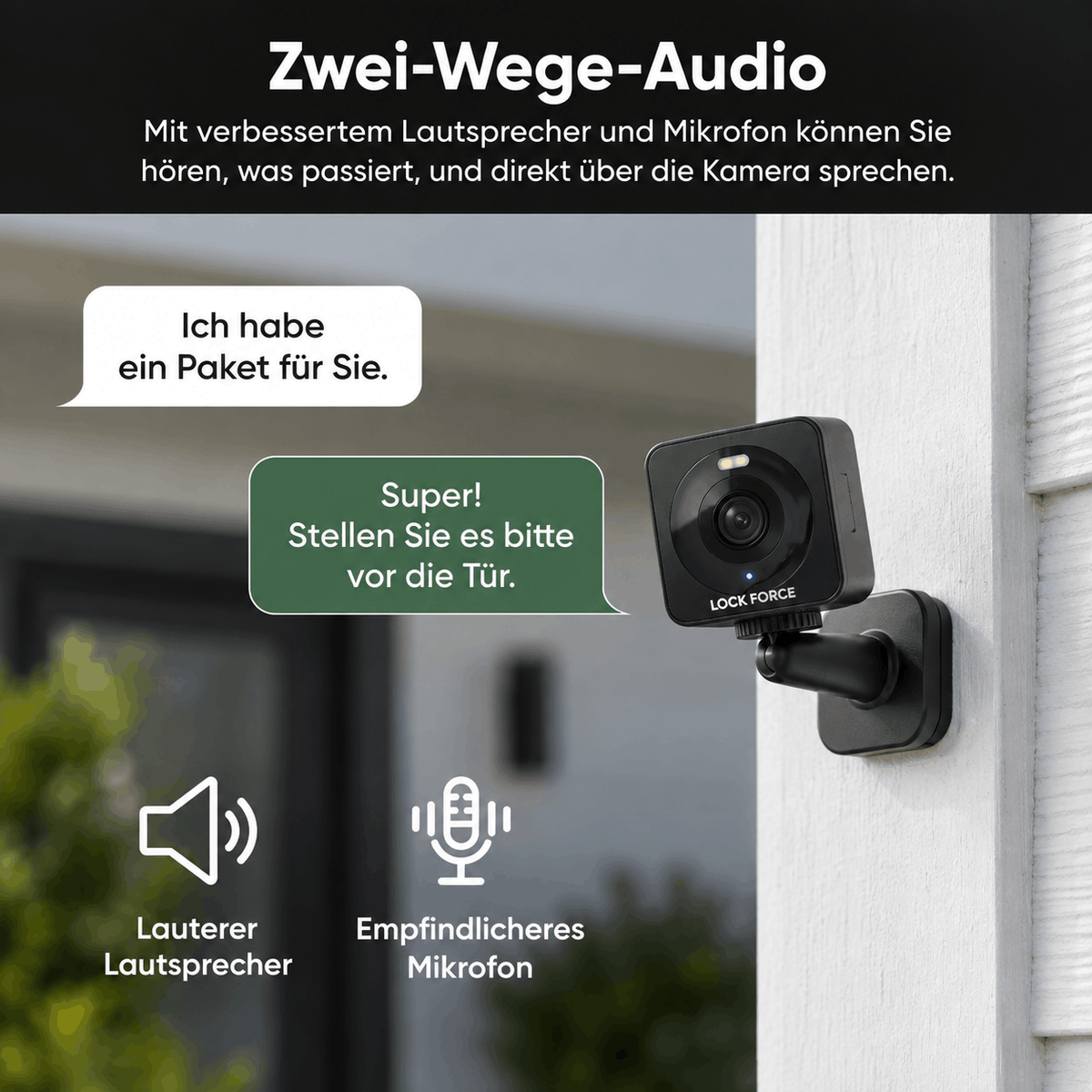 1080p WLAN Sicherheitskamera