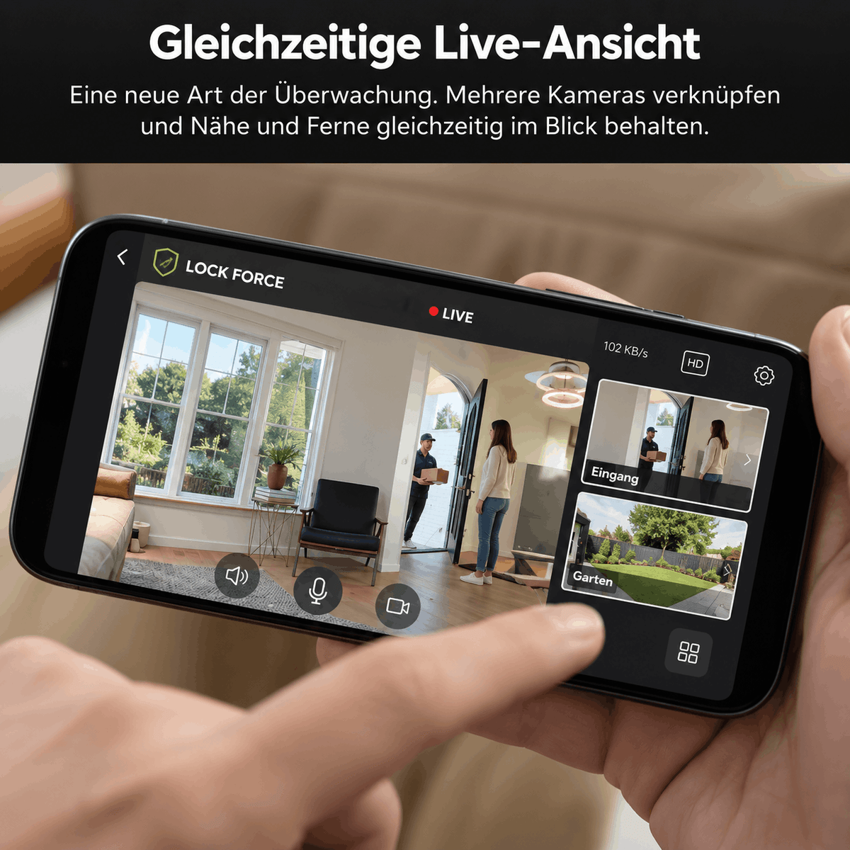 1080p WLAN Sicherheitskamera